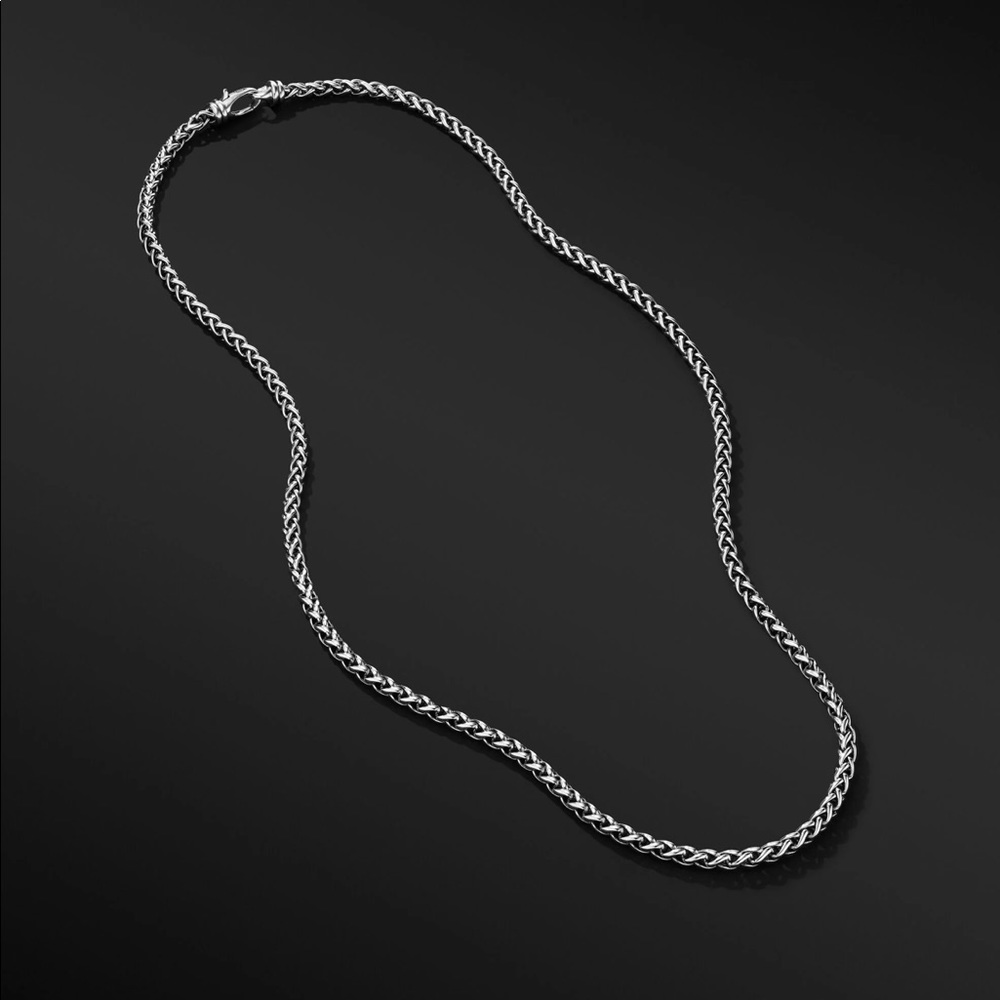 David Yurman sterling silver wheat necklace